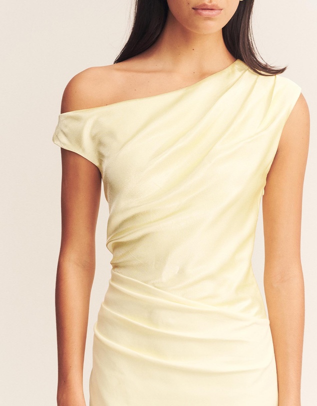 Shona Joy - Dillon Contrast Draped Maxi Dress