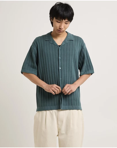 Arvust - Hayes Knit Short Sleeve Resort Shirt