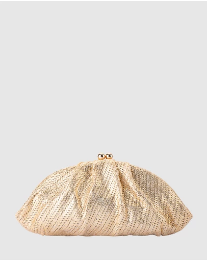 Olga Berg - Rita Woven Clutch
