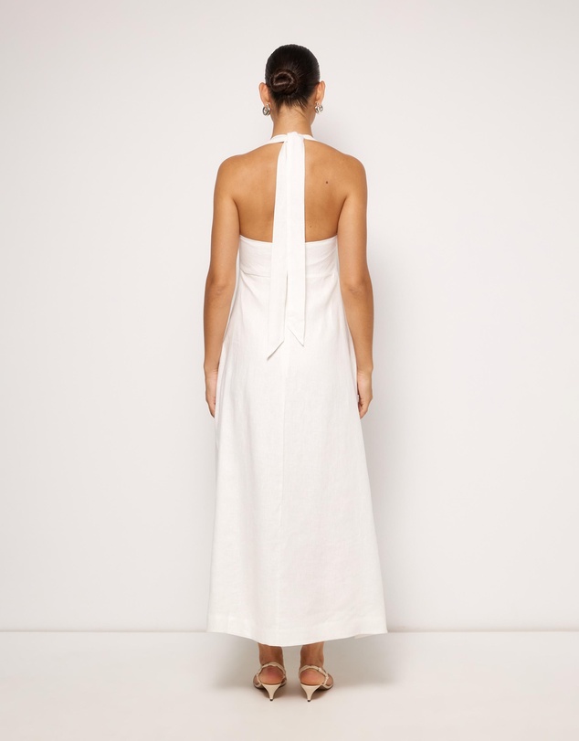 AERE - Lylah Linen Midi Dress