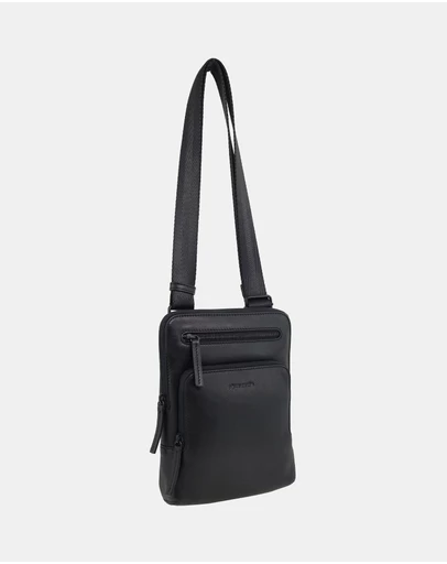 Pierre Cardin - Pierre Cardin Men's Leather Casual Crossbody Bag