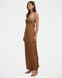 Forever New - Amina Embellished Satin Maxi Dress