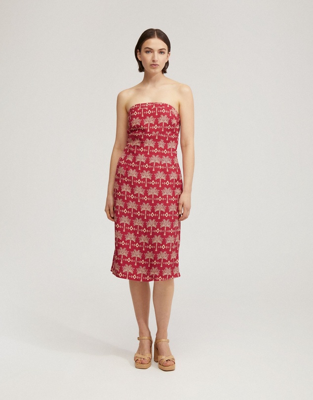 Oxford - Scala Strapless Printed Dress