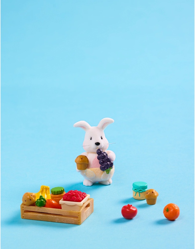 Lil Woodzeez - The Hoppingood Rabbits Miniature Animal Figurine Set