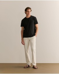 Trenery - Organically Grown Cotton Crew T-shirt in Black