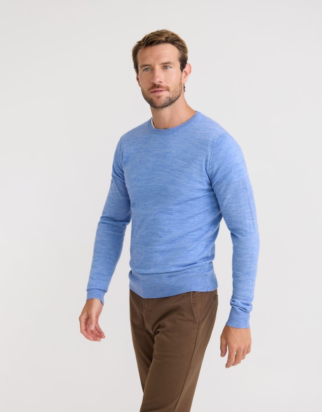 Oxford - Crew Neck Pure Wool Pullover