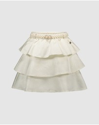 Le Chic - TWAIN Glitter Skirt with Pearl Belt - Kids-Teens