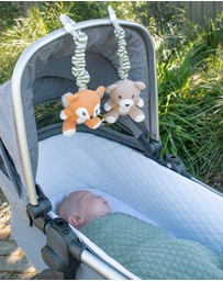 Living Textiles - 2 Pack Stroller Toys - Bear & Fox