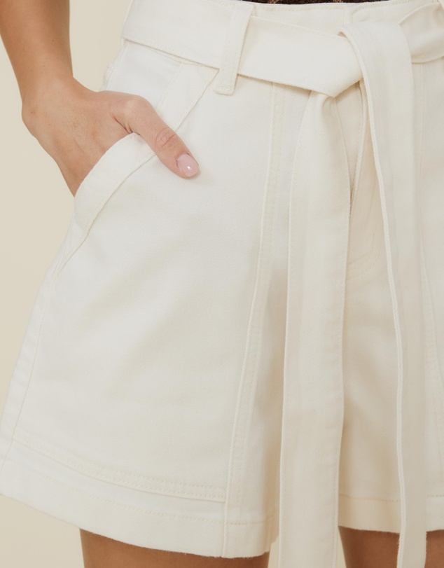 The Fated - Panel Short With Waist Tie