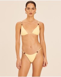 AERE - Bead Detail Bikini Bottom
