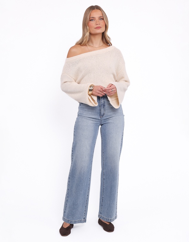 Petal & Pup - Kosas Off Shoulder Knit Top - Cream