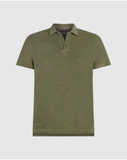 Tommy Hilfiger - Regular Fit Towelling Polo Shirt - ICONIC EXCLUSIVE
