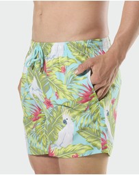Mitch Dowd - Mitchdowd Cockatoo Paradise Swim Shorts
