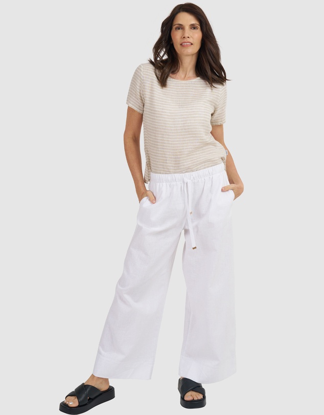 CAMIXA - Teena Linen T-shirt Top