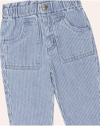 Huxbaby - Vintage Bow Paperbag Denim Pants - Babies-Teens