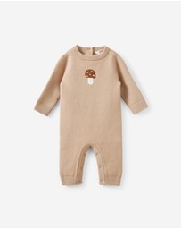 Cotton On Kids - Baby Organic Knit Long Sleeve Romper