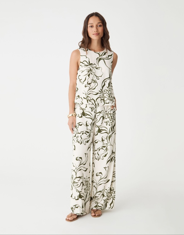 Forcast - Natalie Elastic Floral Pants