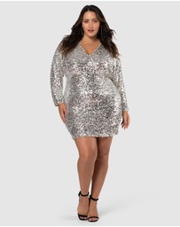 Pink Dusk by Curve Project - Jiggle Jiggle Sequin Dress