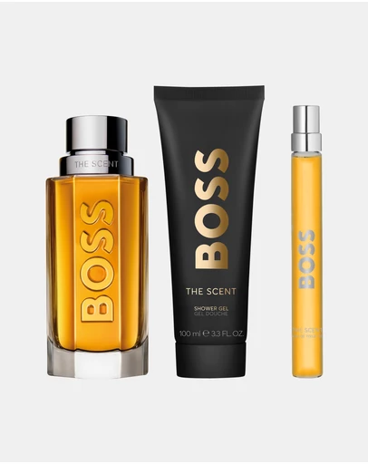 BOSS - BOSS The Scent EDT 100ml Gift Set (Contains: EDT 100ml, 10ml Pen Spray, 100ml Shower Gel)