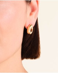 Rosefield - Dome Swirl Gold-Tone Stud Earrings