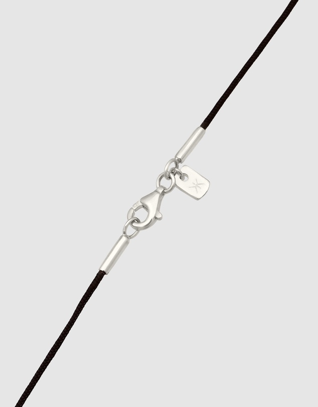 Kuzzoi - ICONIC EXCLUSIVE - Nylon Necklace with Silver Tag Pendant