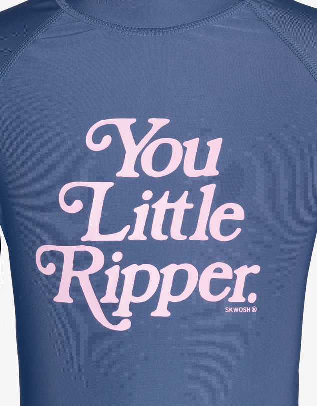 Skwosh - You Little Ripper Kids Rashie in Navy