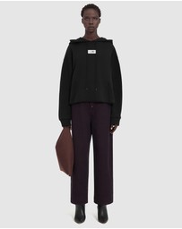 MM6 Maison Margiela - Brand Patch Hooded Sweatshirt