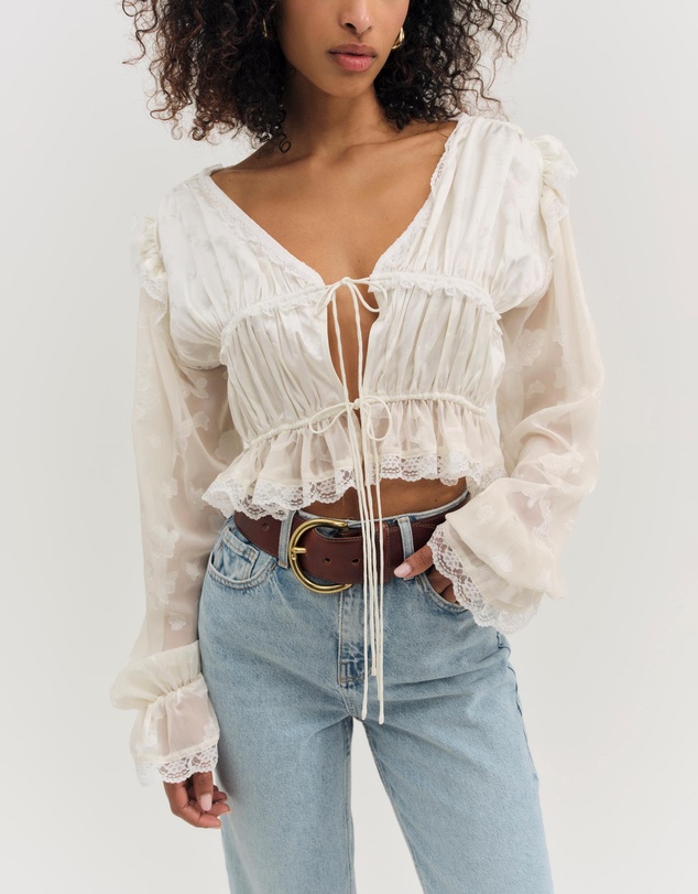 For Love & Lemons - Jeanne Jacquard Top
