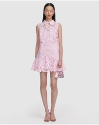 Self Portrait - Sequin Boucle Belted Mini Dress