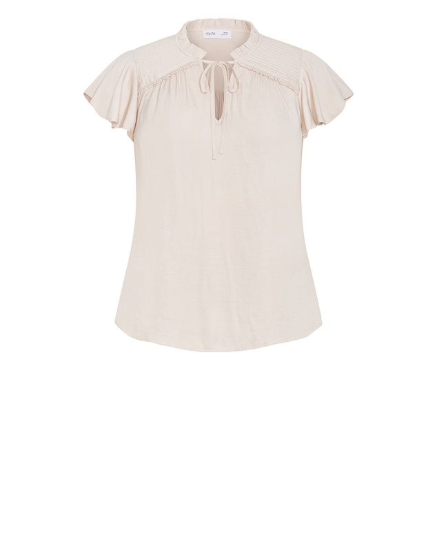 City Chic - Drama Queen Short Sleeve Shirt