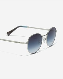 Hawkers Co - HAWKERS - Silver Blue MOMA Sunglasses for Men and Women UV400