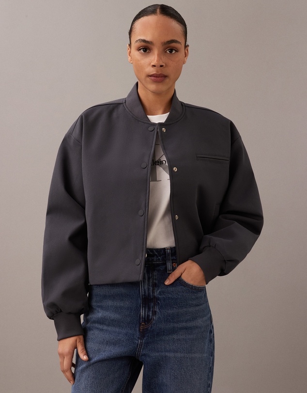 Calvin Klein Jeans - Cropped Bomber Jacket