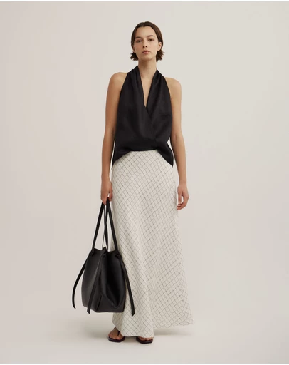 Witchery - Bias Linen Slip Skirt