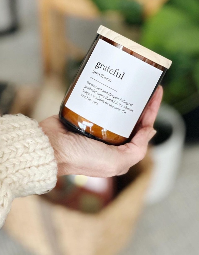 The Commonfolk Collective - Grateful ~ Dictionary Meaning Candle