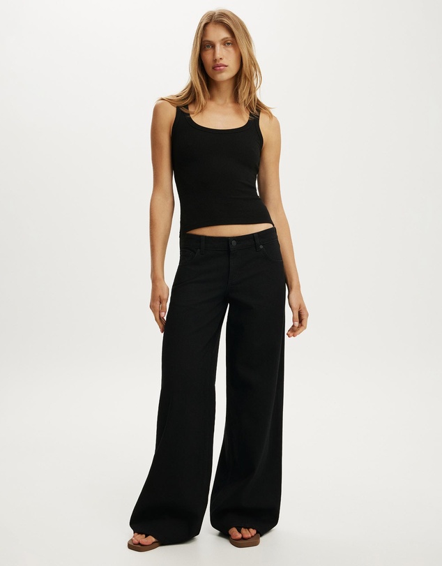 Cotton On - Blake Rib Scoop Tank