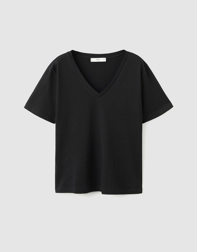 M.N.G - V-Neck Cotton T-Shirt