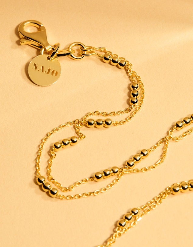 Najo - Halcyon Yellow Gold Bracelet (18.5cm+ext)