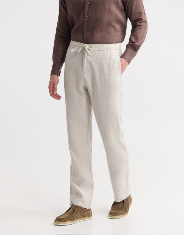 Oxford - Ravi Straight Leg French Linen Pant