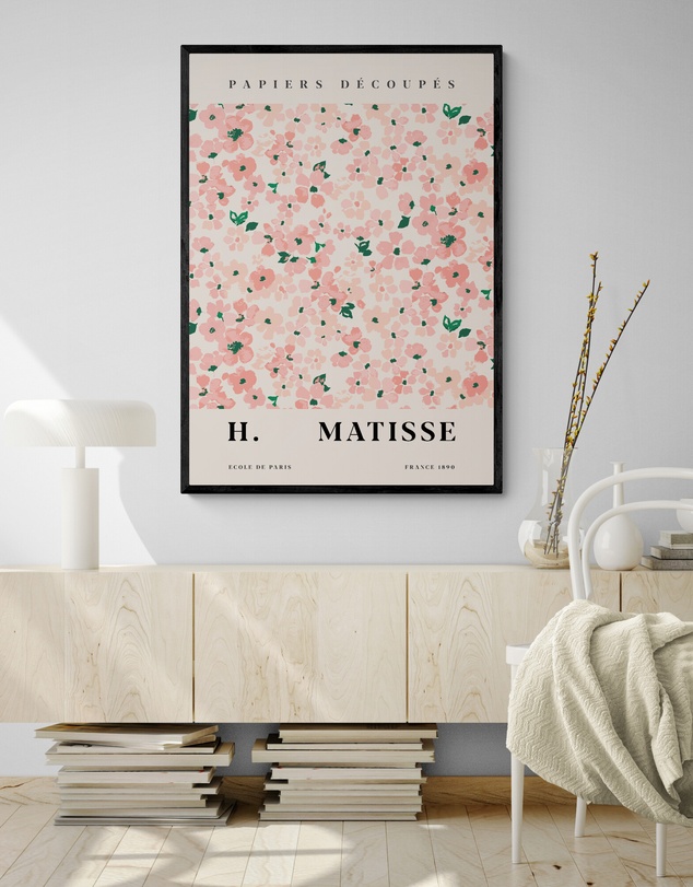 Inka Arthouse - Rose Flower by Henri Matisse Art Print