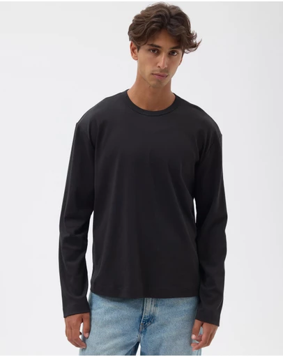 AERE - Relaxed Long Sleeve Cotton Tee