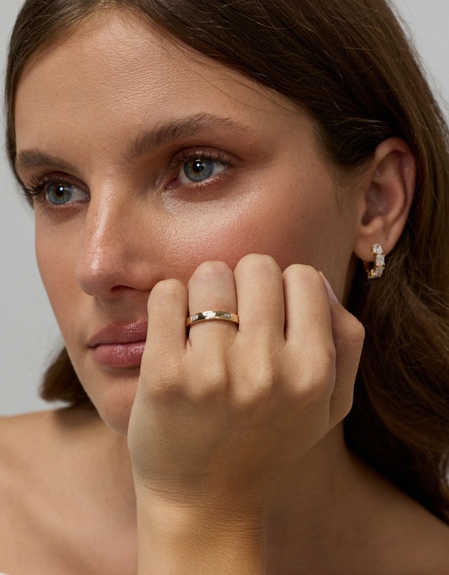 Michael Hill - 0.22TW Baguette Laboratory-Grown Diamond Wedding Band in 14kt Yellow Gold