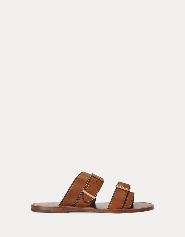 Polo Ralph Lauren - Buckled-Strap Leather Sandals - Women's