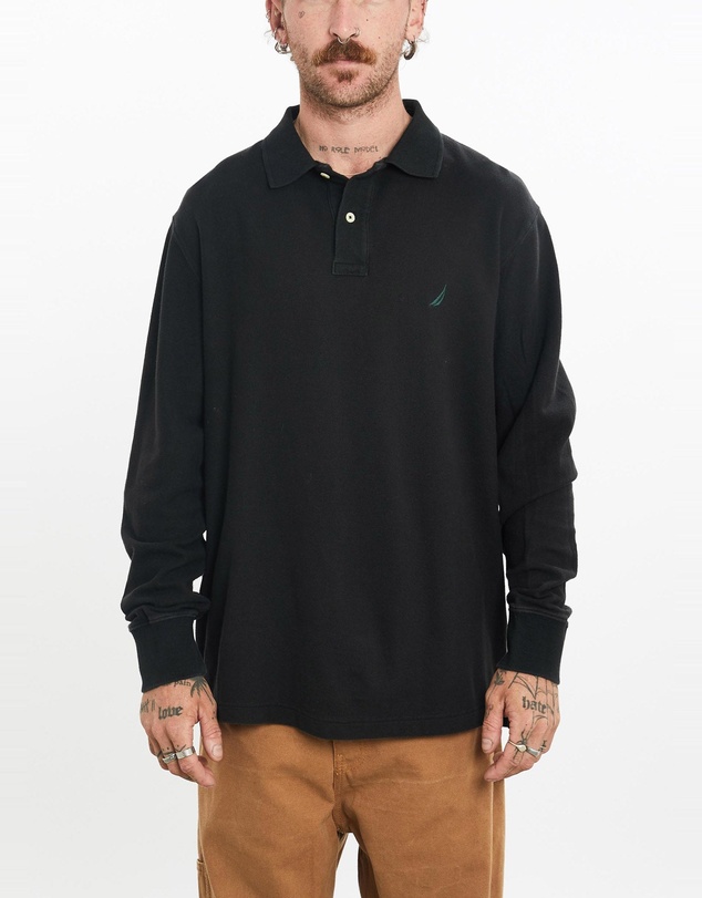 Vintage by The Real Deal - Pre Loved - Vintage Nautica Long Sleeve Polo Shirt