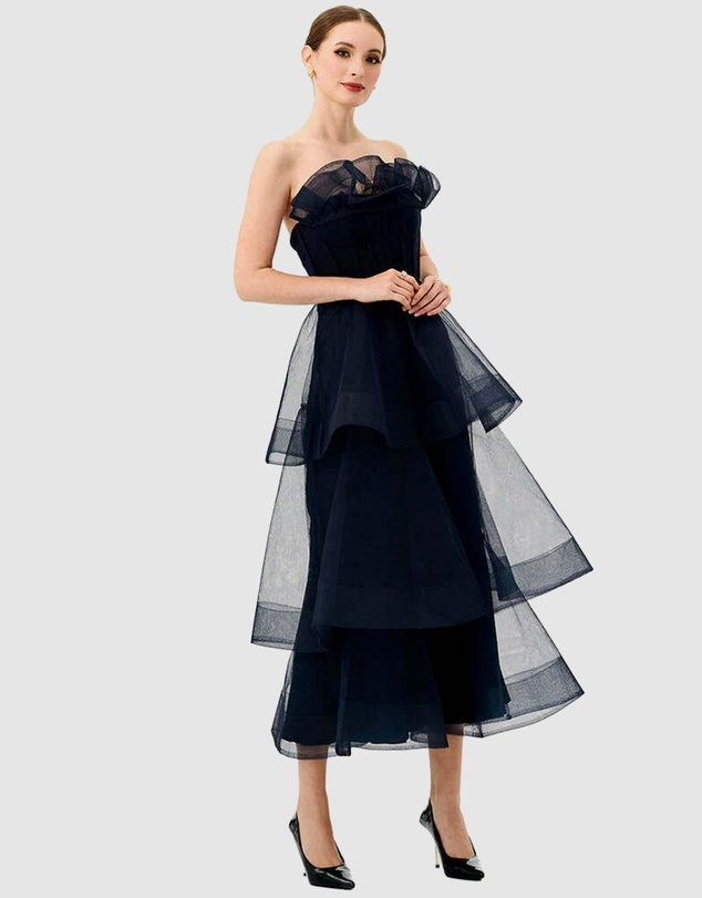 Bariano - Mae Tiered Ruffle Midi