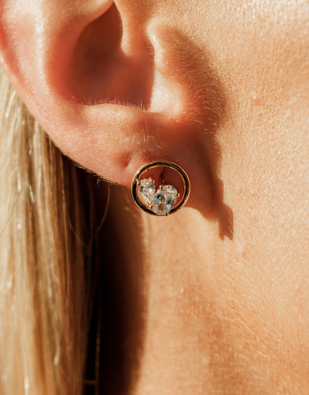 Georgini - Georgini Chic Noel Toi Et Moi Circle Earrings Gold