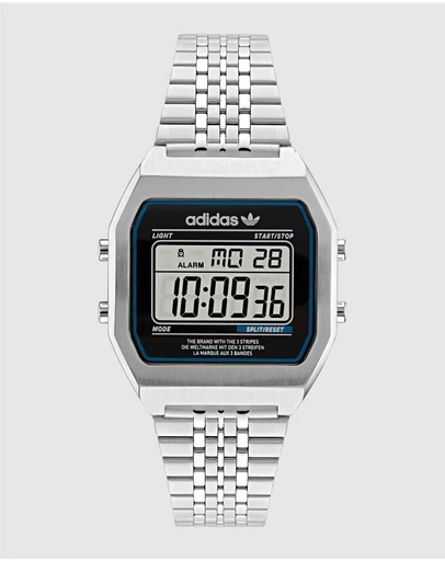 adidas Originals - adidas Originals Digital Two 36mm Silver Case and Bracelet