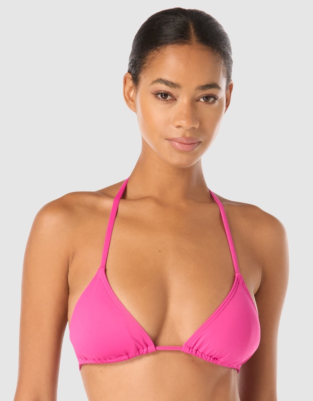 Michael Kors - Padded Triangle Halter String Bikini Top