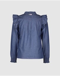 B.Nosy - Long Sleeve Denim Blouse - Kids-Teens