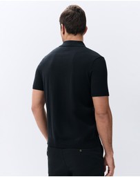UNISON - Panel Stitch Knit Polo