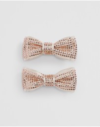 Country Road - Crystal Bow Clips Pack Of 2